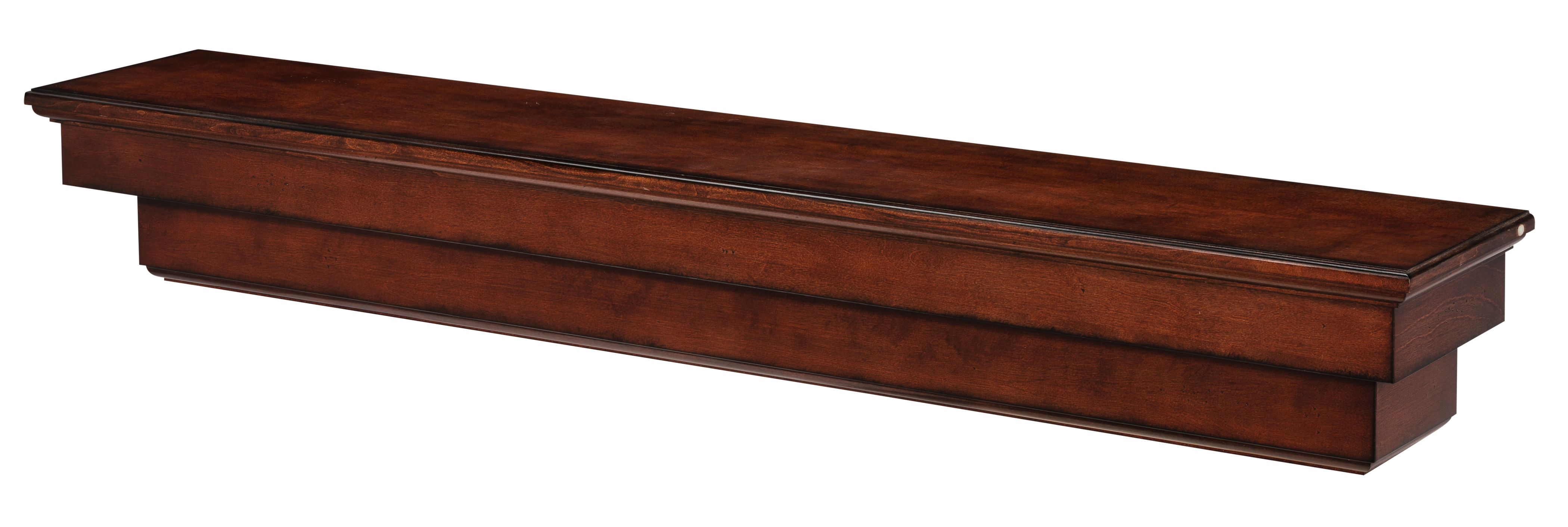 The Auburn 48 In Shelf Or Mantel Shelf Cherry Distressed Finish